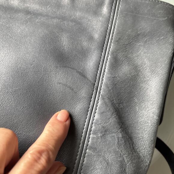 Vintage Coach Monterey Hobo Leather Bag Blue - Picture 8 of 16